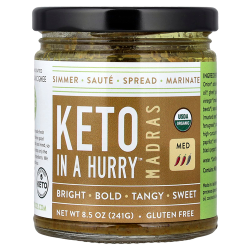 Pure Indian Foods, Madras Keto in a Hurry™, средний вкус, 241 г (8,5 унции)