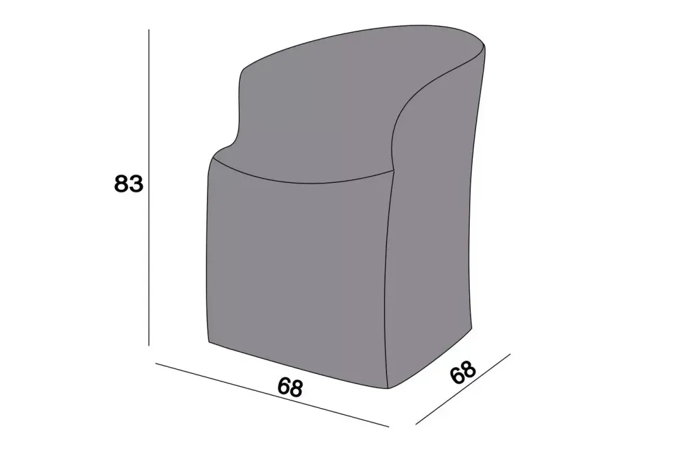 Защитный чехол на стул Диего, цвет серый