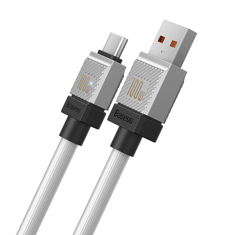 USB-A - USB-C Кабель Baseus CoolPlay Charging+Data 100W 1m - White