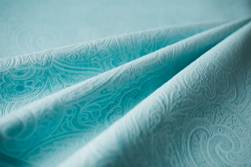 OLIVIA 6 мебельная ткань, велюр с тиснением, синий 1,4 м.