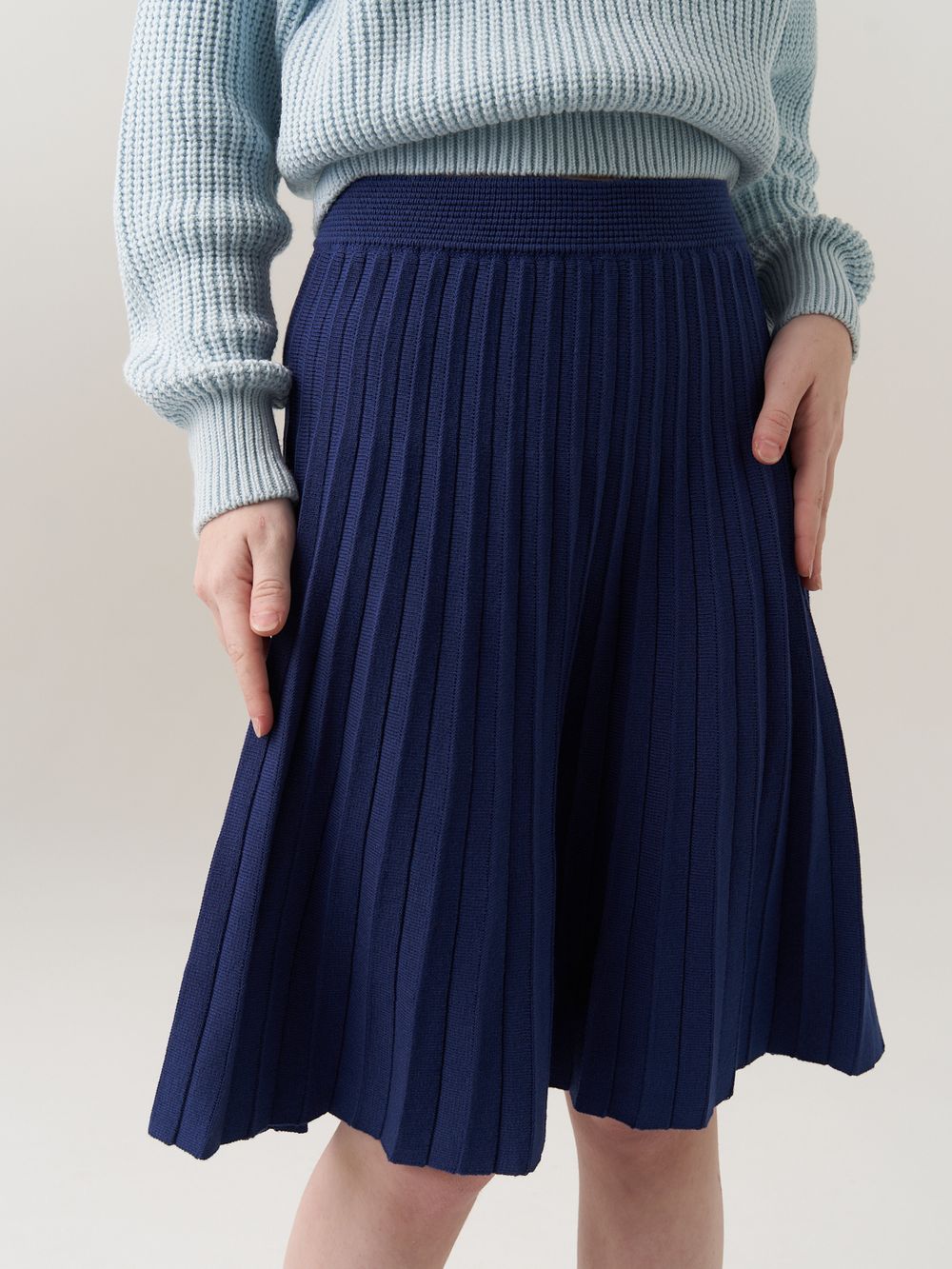 Юбка школьная для девочки AT883 сапфировый