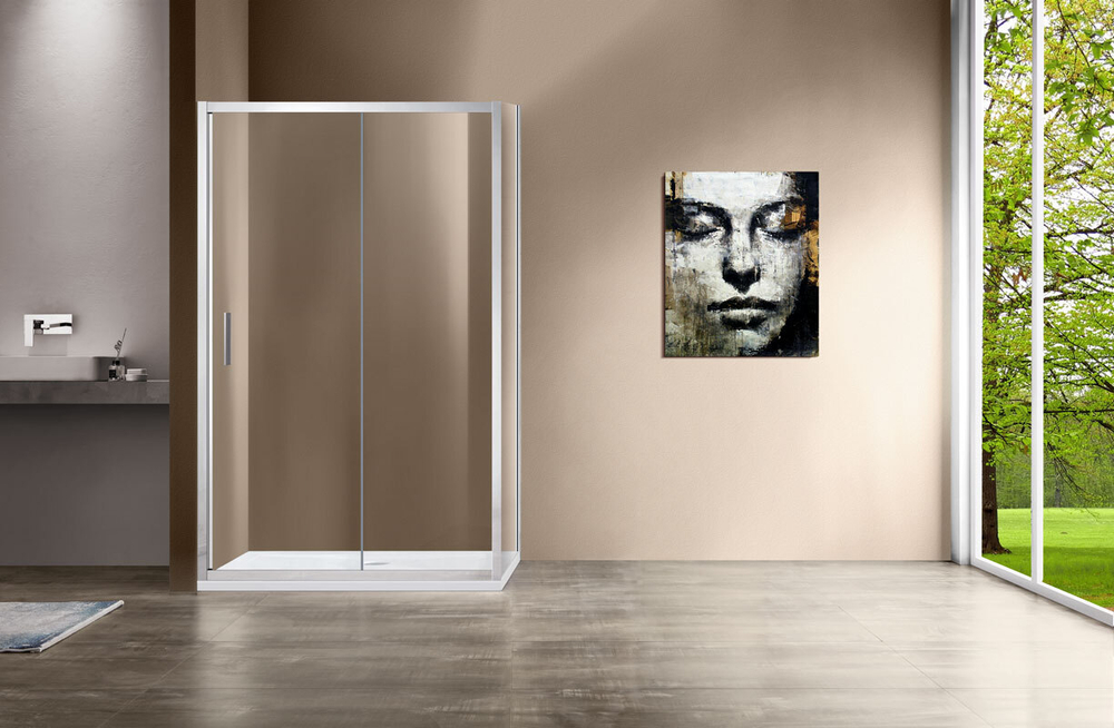 Душевой уголок Garda VSR-1G9011CL, 1100*900, хром, стекло прозрачное