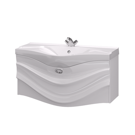 Тумба с раковиной AIMA Eclipse 110 White