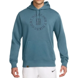 Куртка теннисная Nike Court Heritage French Terry Tennis Pullover - smoky blue/new slate