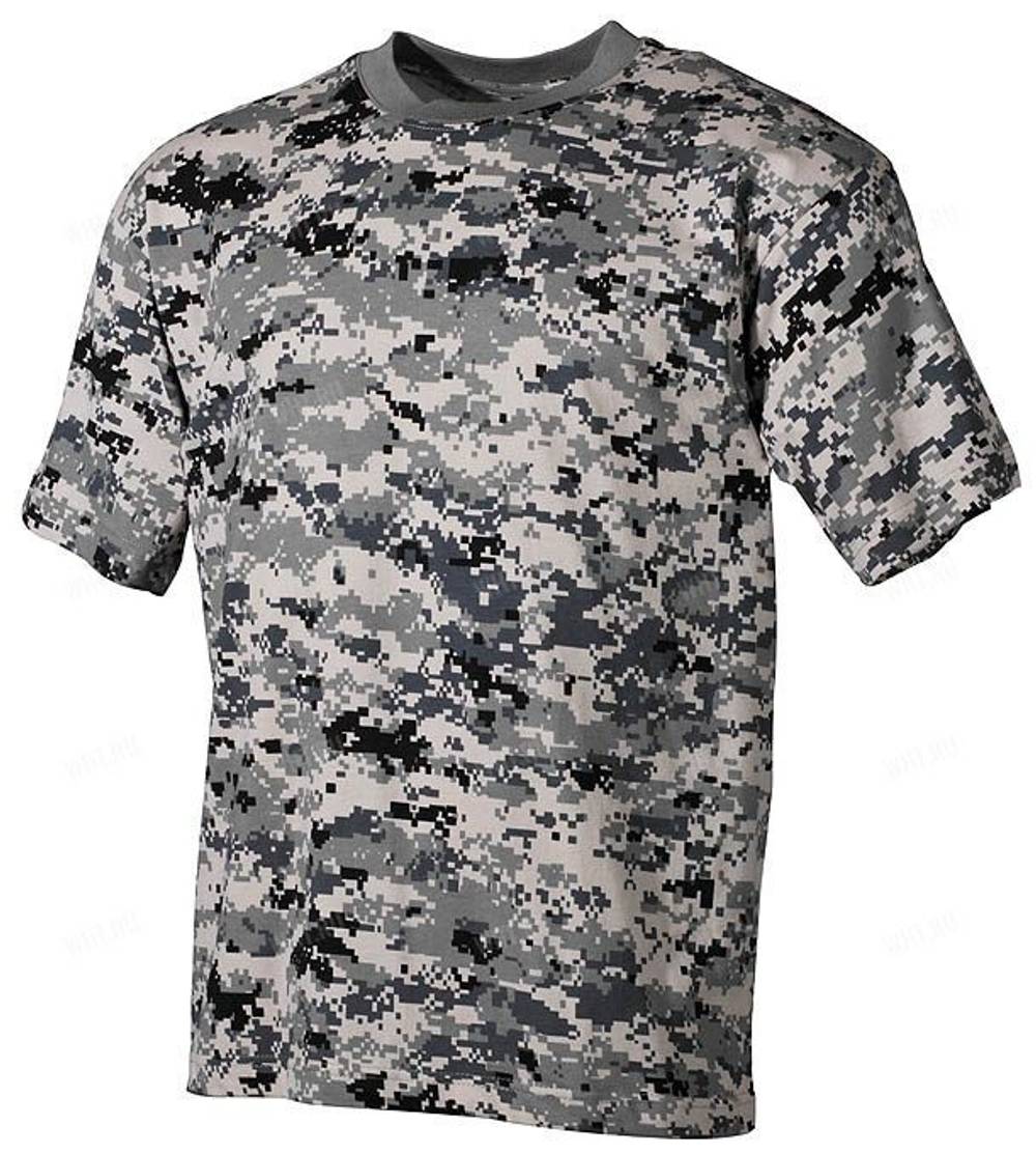 Футболка MFH US T-Shirt, 170g/m², камуфляж - Digital Urban
