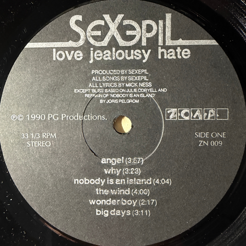 Виниловая пластинка Sexepil – Love Jealousy Hate LP