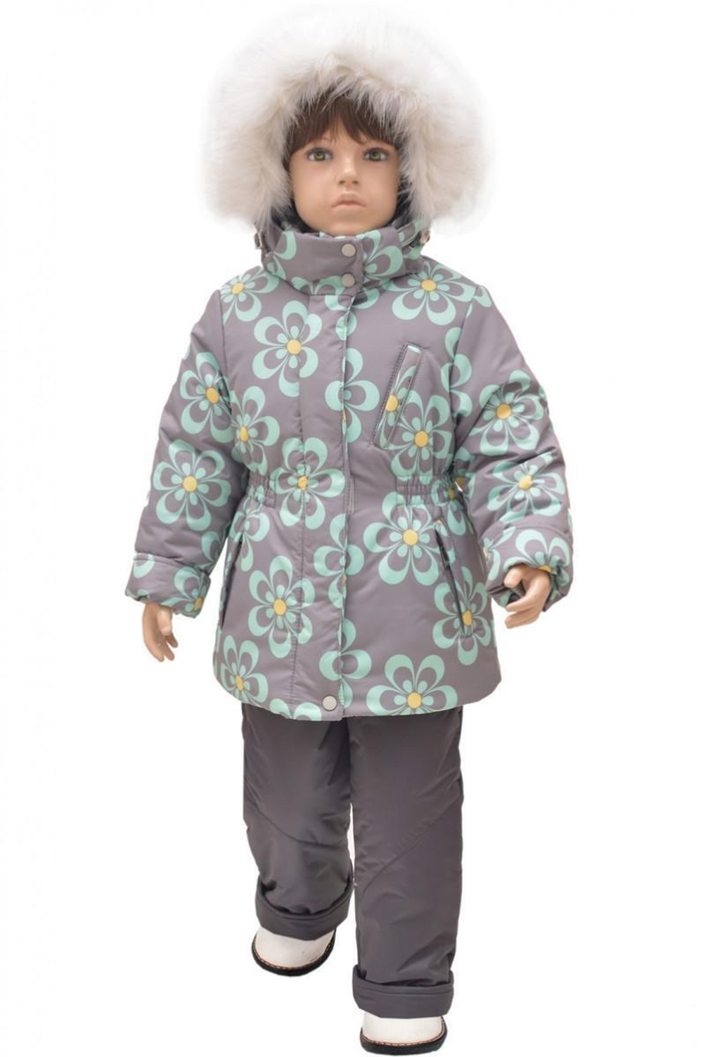 Комплект зимний д/дев, р. 110, бирюза (Rusland) А 257-21