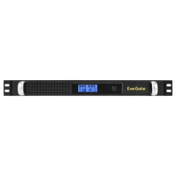 Источник бесперебойного питания Exegate EX297834RUS ИБП 1U ServerRM UNL-1000.LCD.AVR.6C13.RJ.USB.1U &lt;1000VA/600W, LCD, AVR, 6*C13, RJ, USB, 1U, установка в стойку, Black&gt;