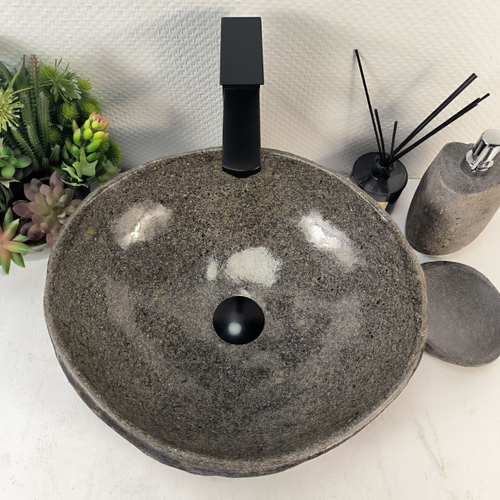 Раковина из речного камня RS-65268 42*38*15 0861