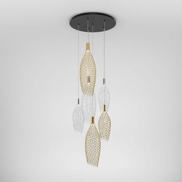 90352/6 / подвесной светильник / золото/хром