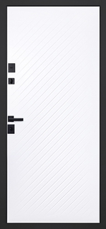 Стальная дверь «Vertu» (адаптивная замковая часть). Заказная модель.