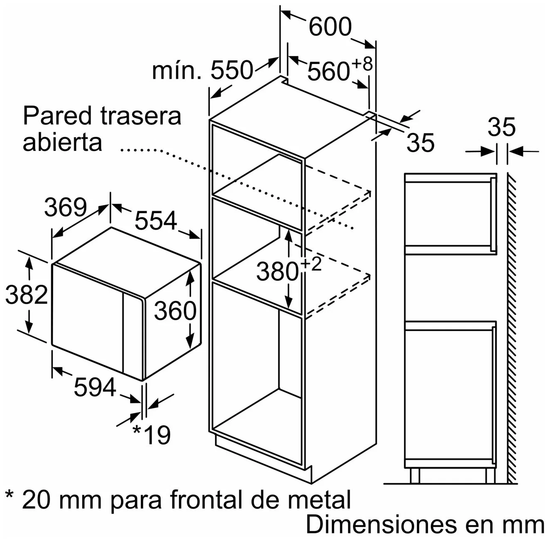 Встраиваемая микроволновая печь BOSCH BEL554MW2