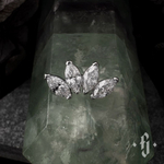 Кластер "Quadruple Marquise" - Белое золото - White CZ