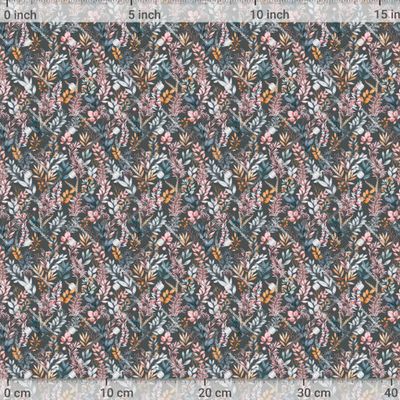 Акварельные веточки на сером фоне by 17/03_studio 1200 DPI