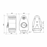 Печь длительного горения Stoker NAUTILUS 150