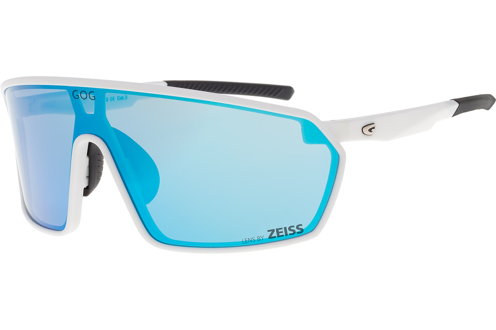 Спортивные очки GOG Freya / Matt White-Black / Sky Blue Lens