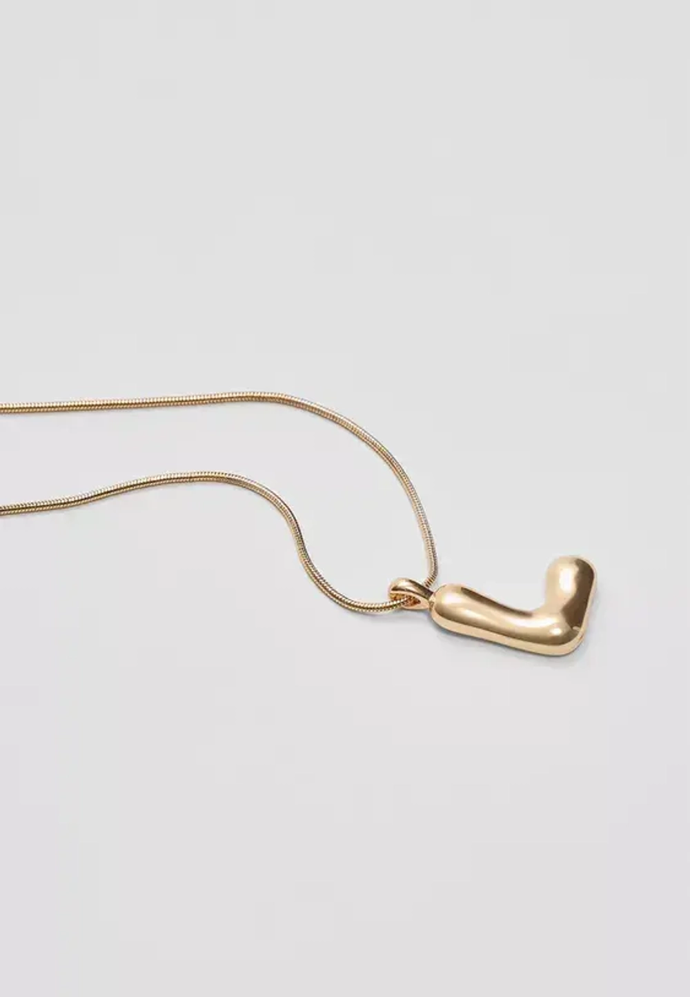 STRADIVARIUS Ожерелье с инициалами, золотой