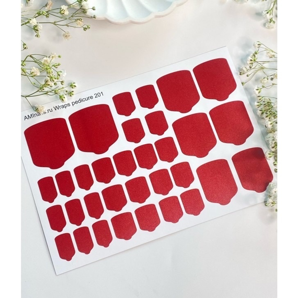 Aminails Wraps pedicure 201