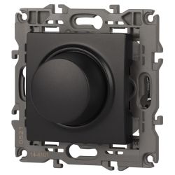 14-4101-05 ЭРА Светорегулятор поворотно-нажимной, 400ВА 230В, IP20, Эра Elegance, антрацит