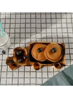 Деревянная менажница "Грузовик" из кедра