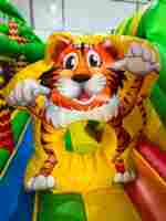 Коммерческий надувной батут "Тигруша", 4,5*4,5*3,5 м