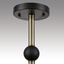 8191/9C COUNTY LN26 306 черный/античная бронза/черный металл Люстра потолочная Е27 9*60W 220V ABRIS