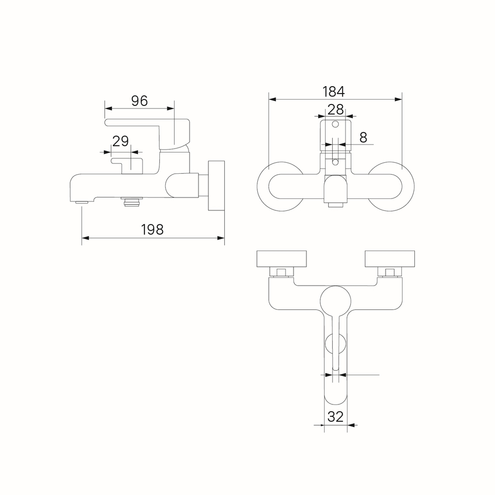 Смеситель для ванны 35к IDDIS AIGMG00i02WA "Aiger" без душ. аксессуаров, ЗОЛОТО матовый