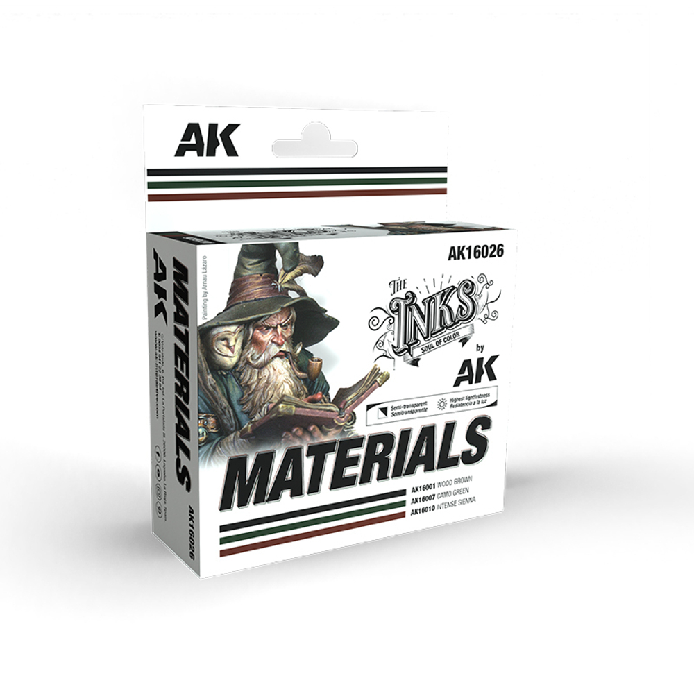 Набор красок AK interactive Materials Colors Set (Inks)