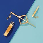 Balmain Заколка-ромб со шпилькой цвет золото Limited Edition Barrette Pour Cheveux Jewelery Gold SS21