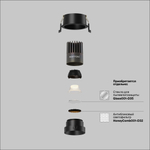 Встраиваемый светильник Technical DL123-10W-4K-B