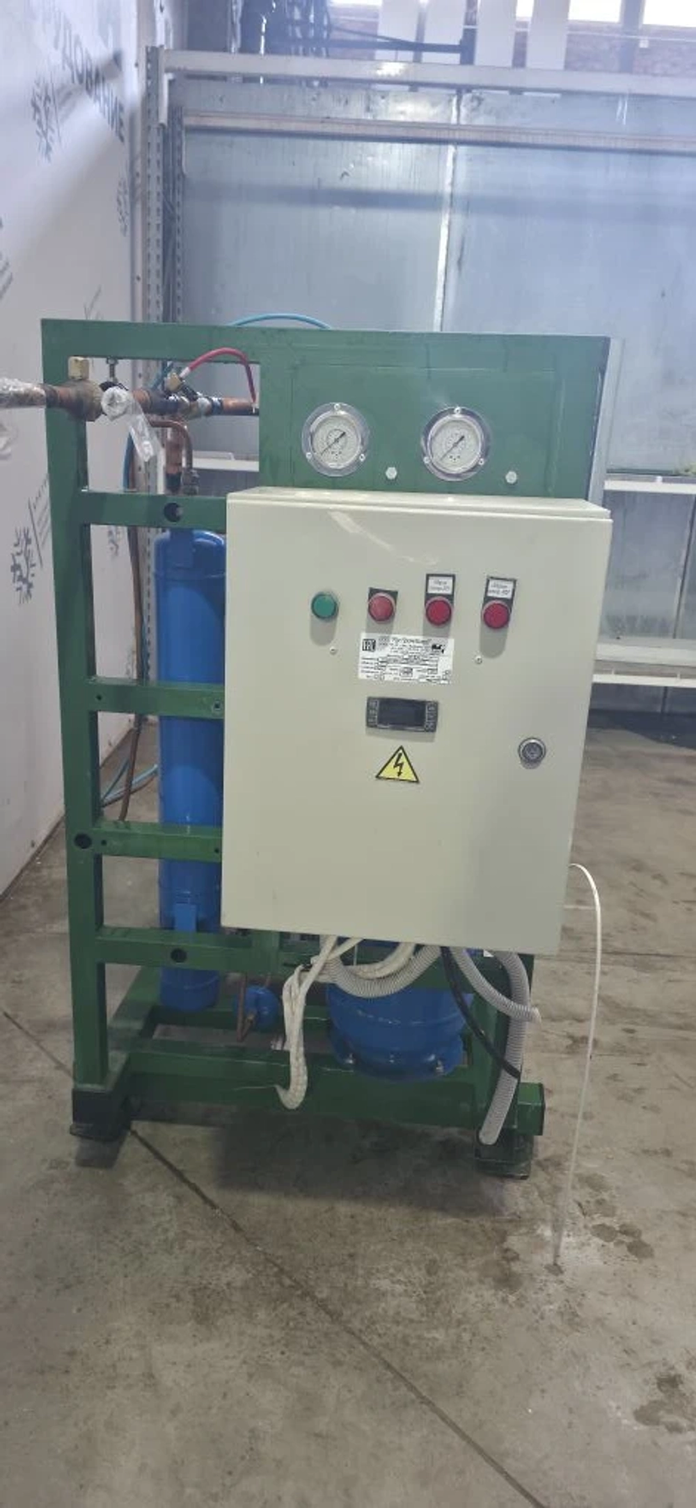 ЦХМ на базе Bitzer 4EES-4Y-40S (Зеленый 2 агрегата)