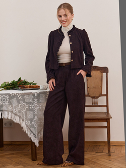 Брюки палаццо вельветовые