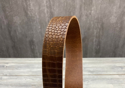 Ременная заготовка Crocco Oliva Brown (3,2+ мм), цв. Коричневый