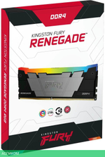 Оперативная память Kingston Fury Renegade RGB Gaming RTL DDR4 4x32GB (KF436C18RB2AK4/128)
