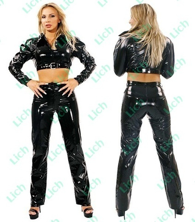 Черные брюки из винила (Ledapol 1162 )