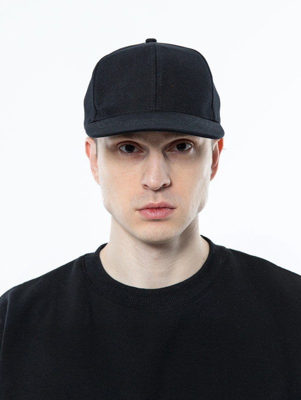 Бейсболка 6 клиньев 330,06 STAN, Хлопок, Черный