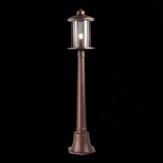 SL080.415.01 Светильник уличный наземный ST-Luce Темный кофе/Прозрачный, Темный кофе E27 1*60W LASTERO