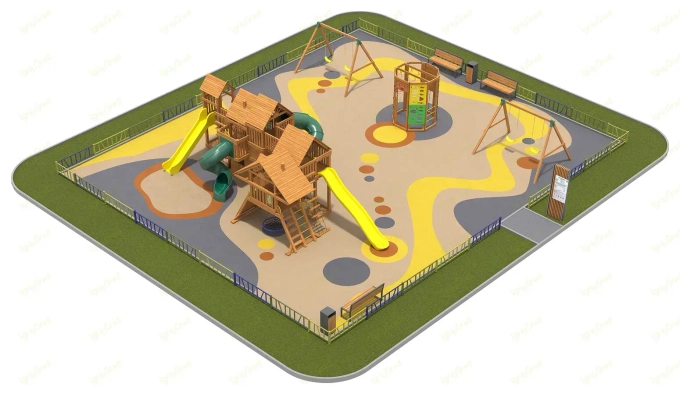 Детская площадка IgraGrad Великан Делюкс для общественных мест. ЦЕНА ПО ЗАПРОСУ