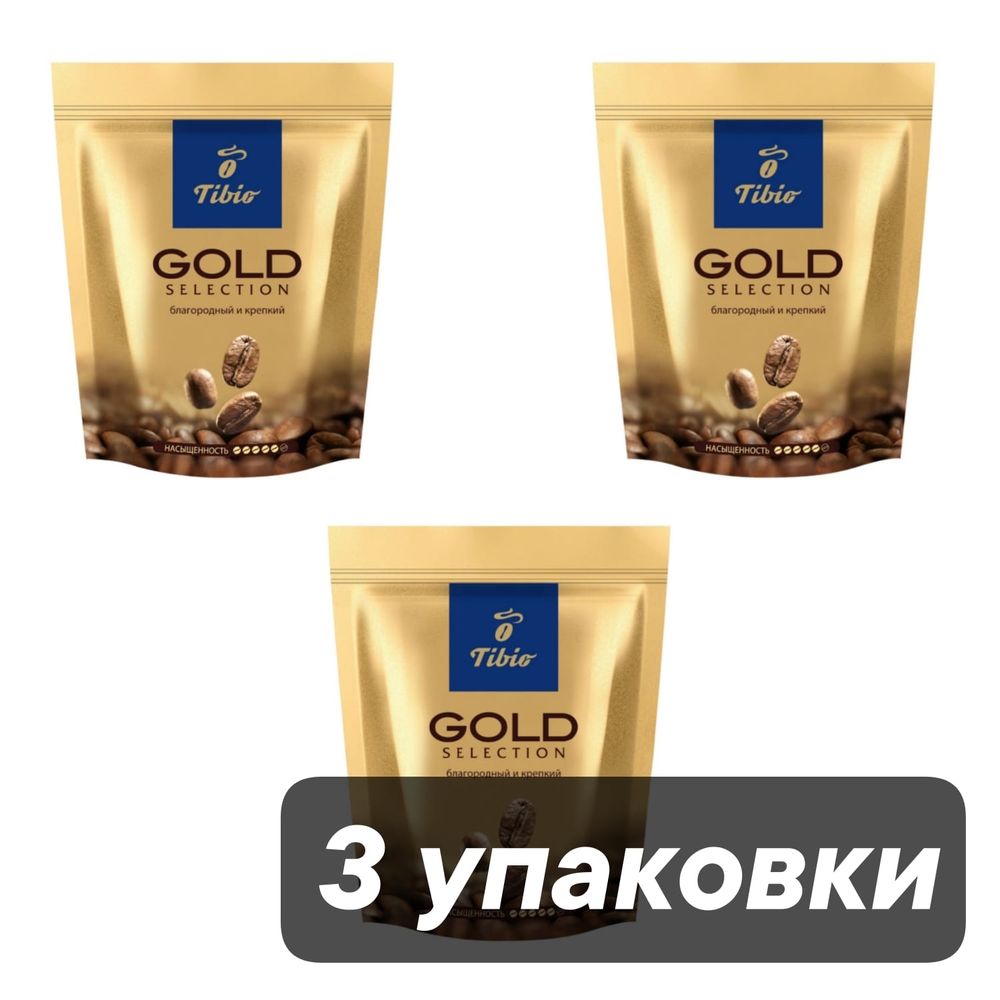 Кофе растворимый Tibio Gold Selection 150 г 3 шт