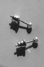 Пусеты с жемчугом