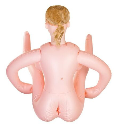 Надувная секс-кукла LILIANA с реалистичной головой и поднятыми ножками (Цвет: телесный)