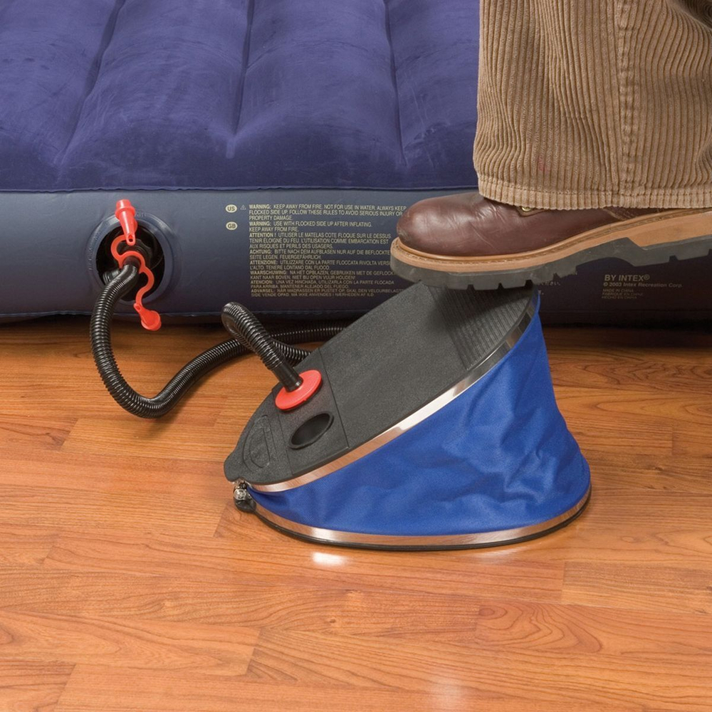 Насос воздушный ножной, 3 л, 28 см, 5 насадок, Intex, 69611