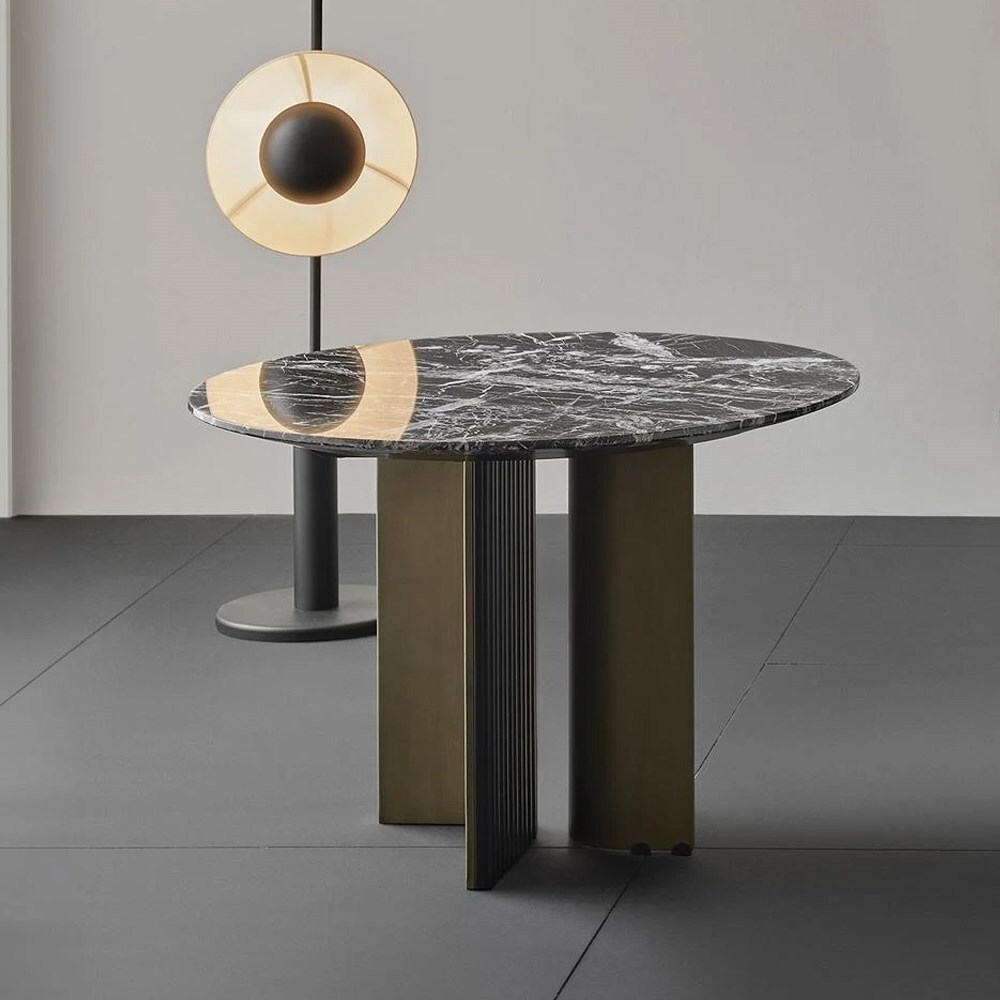 Приставной столик мрамор ENZA HOME NASSAU EH68290