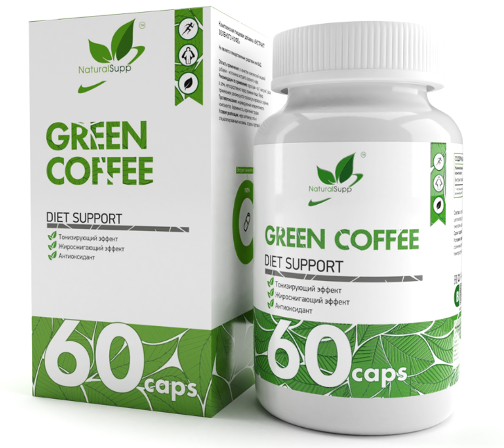 NaturalSupp Экстракт зеленого кофе капсулы №60 Науральные добавки ООО