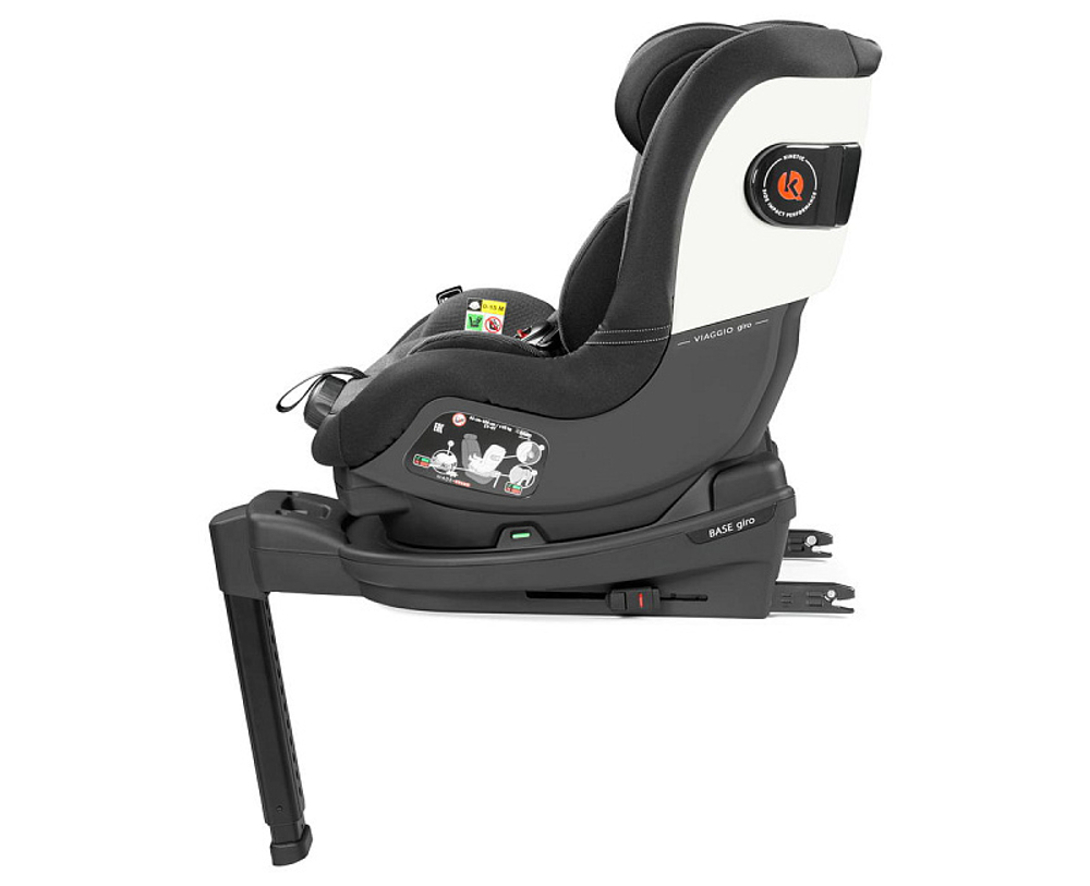 Автокресло Peg Perego Viaggio Giro (9-18 кг) с базой 360 Isofix Crystal Black