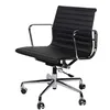 Офисное кресло Eames Ribbed EA 117 черная кожа
