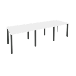 Onix Стол переговорный O.MP-PRG-3.1 Белый Бриллиант/Металл Антрацит 2940*980*750