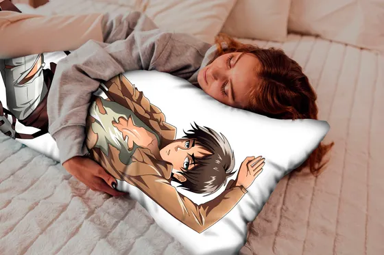 Дакимакура Леви Аккерман и Эрен Йегер