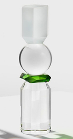 Подсвечник Memphis REFLECTIONS хрусталь white/transparent/green 60х60х265h