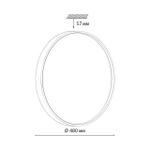 Потолочный светодиодный светильник Sonex MAVIC 7745/ELN SN пластик/белый/синий LED 76Вт 3000/4000/6000К D480 IP4